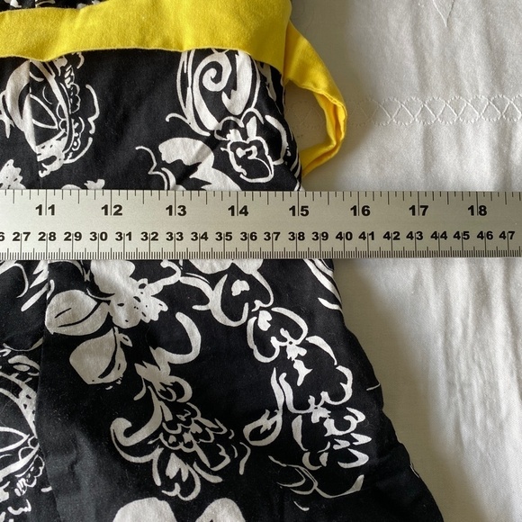 Jolie Black + White Floral Print Strapless Mini/Midi Pleated Dress Size 10 - Picture 11 of 15